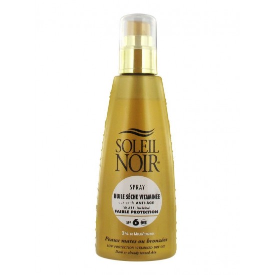 Soleil Noir Huile Sèche Vitaminée SPF 6 Spray 150 ml