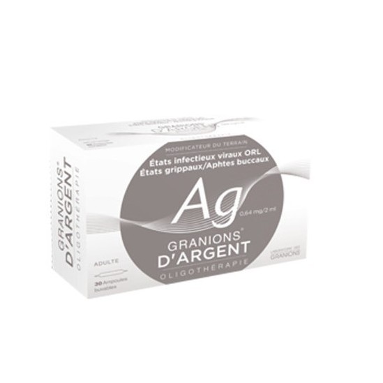 Granions d'argent 30 ampoules