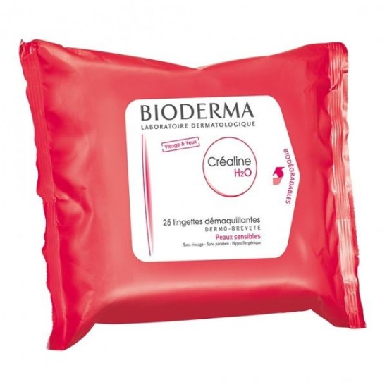 Bioderma Créaline H2O lingettes dermatologiques x25 Bioderma Créaline H2O lingettes dermatologiques x25