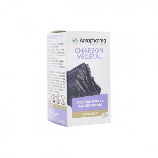 Arkogelules Charbon Vegetal de 45 gélules