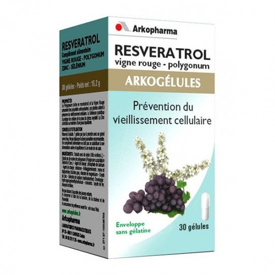 Arkogélules resveratrol 30 gélules