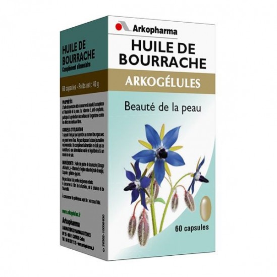 Arkopharma Arkogelules Huile de Bourrache 60 Capsules