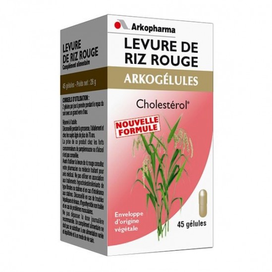 Arkopharma arkogélules levure de riz rouge cholesterol 45 gélules