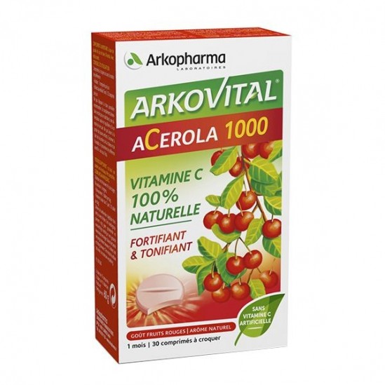 Arkopharma Acérola 1000 30 Comprimés à Croquer