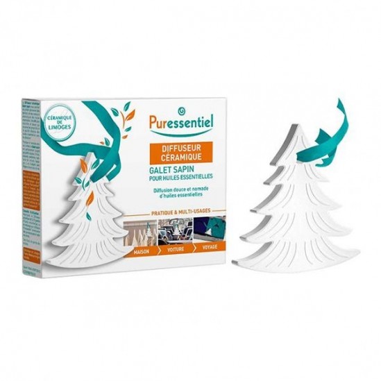 Puressentiel Diffuseur Céramique Galet Sapin Pour Huiles Essentielles