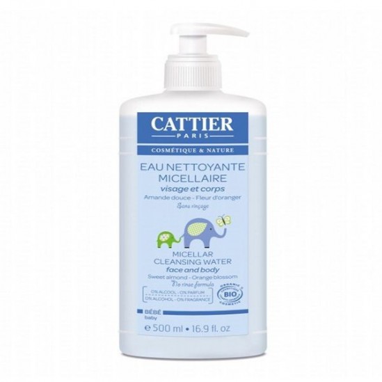 Cattier Bébé Eau Nettoyante Micellaire Hypoallergénique 500 ml