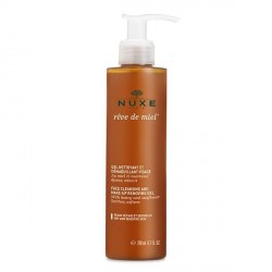 Nuxe rêve de miel gel nettoyant démaquillant visage 200ml