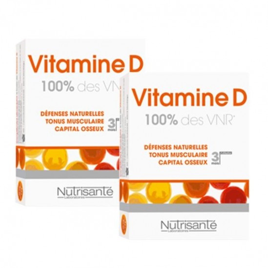 Nutrsanté vitamine D lot de 2 boites de 90 comprimés