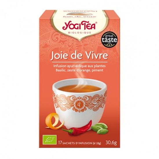 Yogi tea tisane ayur joie de vivre 17 sachets