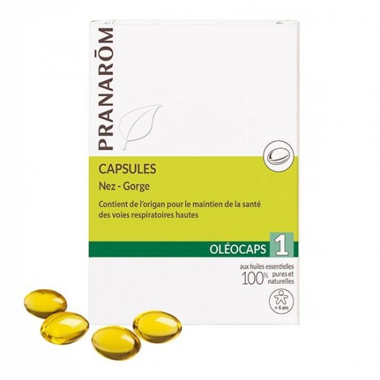 Pranarôm Oléocaps 1 nez-gorge 30 capsules