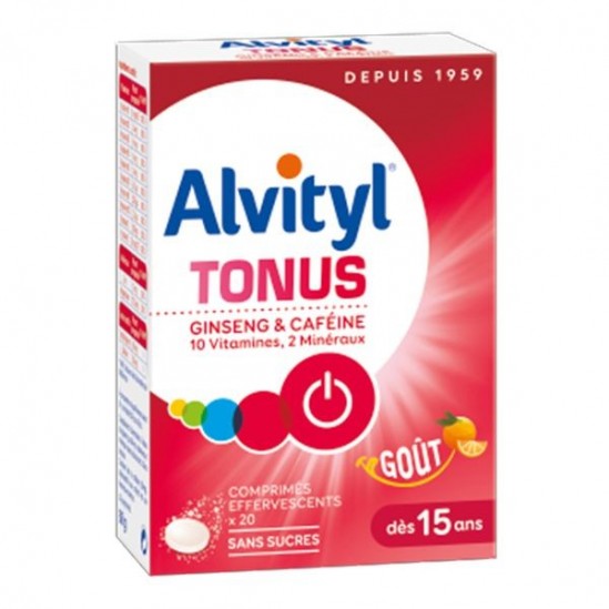 Urgo alvityl tonus 20 comprimés effervescents