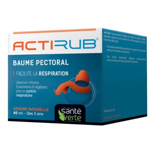 Santé Verte actirub baume pectoral 40ml