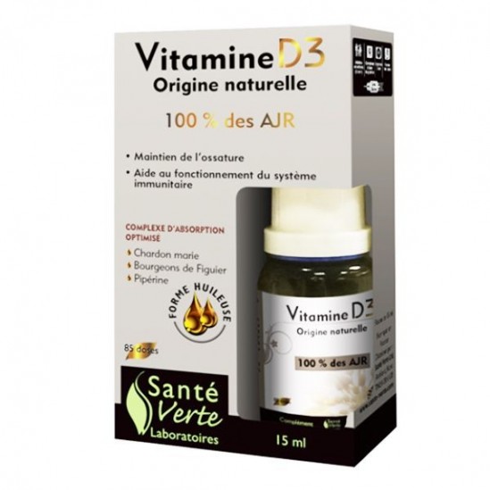 Santé verte vitamine D3 15ml