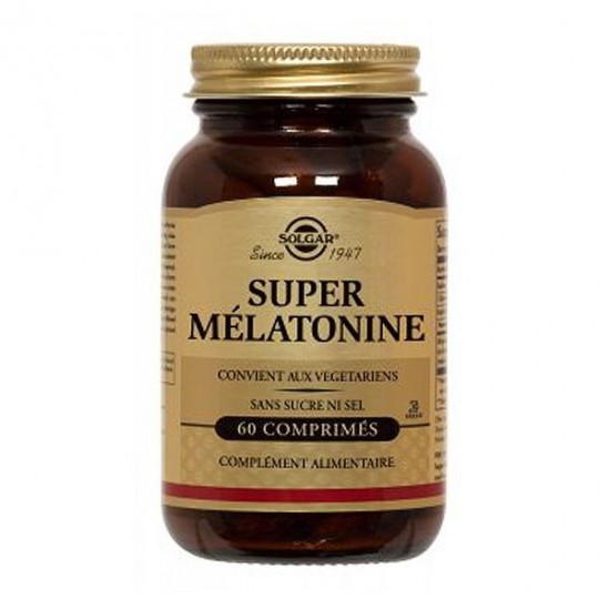 Solgar super mélatonine 60 comprimés Solgar super mélatonine 60 comprimés