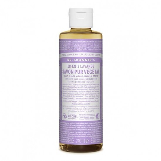 Eolys dr bronner's savon liquide lavande 240ml