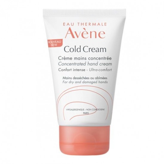 Avène cold cream crème mains peaux sèches et abimées 50ml