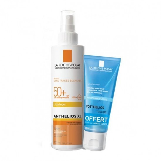 La roche posay anthelios SPF50+ spray 200ml + après soleil posthelios 100ml offert