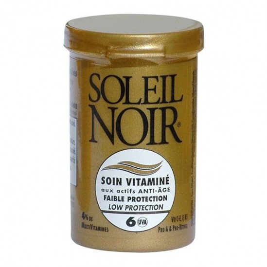 Soleil Noir soin vitaminé crème faible protection SPF6 20ml