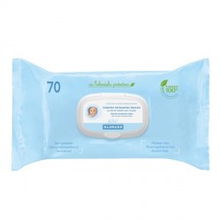 Klorane lingettes nettoyantes douceur 70 lingettes