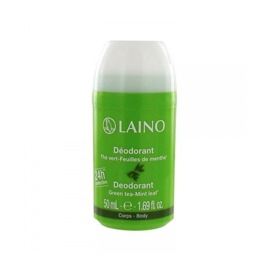 Laino Déodorant Minéral Thé Vert Feuilles de Menthe 50ml