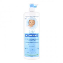 Klorane Bébé Lait de Toilette Protecteur Sans Rinçage 750ml