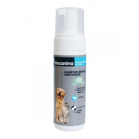 Biocanina shampoing mousse sans rinçage 150ml