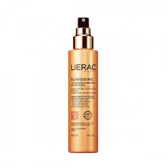 Lierac Sunissime lait  protecteur énergisant anti-âge global SPF50+ 150ml 