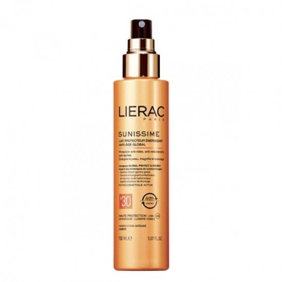 Lierac Sunissime lait protecteur énergisant anti-âge global SPF30 150ml 