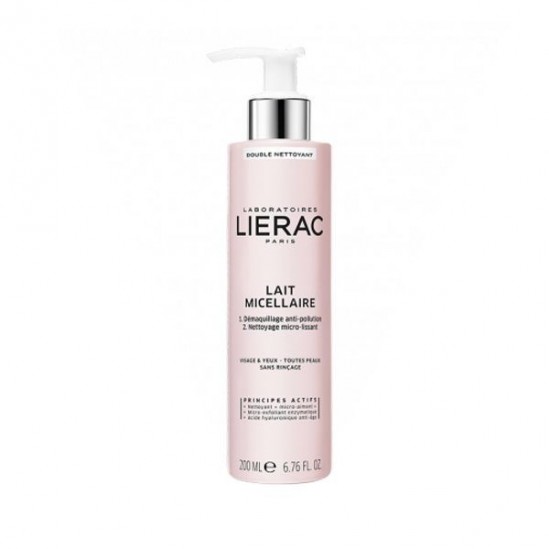 Lierac démaquillant lait micellaire double nettoyant 200ml Lierac démaquillant lait micellaire double nettoyant 200ml