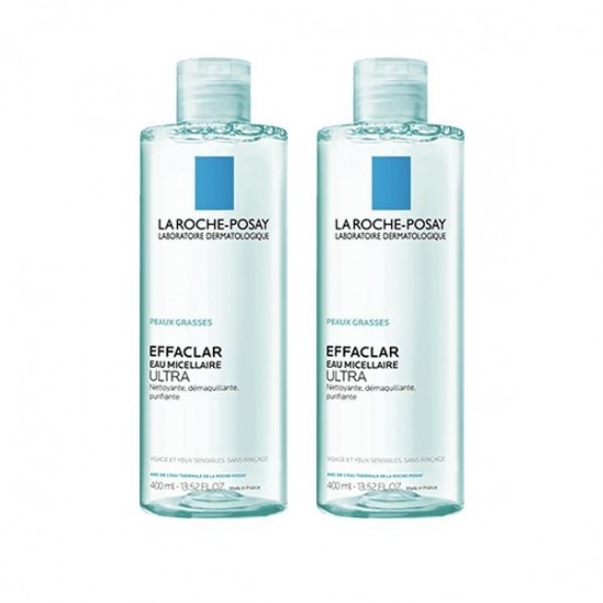 La roche posay effaclar eau micellaire purifiante duo 400ml