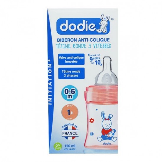 Dodie biberon initiation 150 ml débit 1