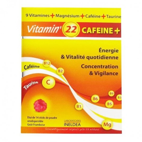 Ineldea vitamin' 22 cafeine 14 sticks