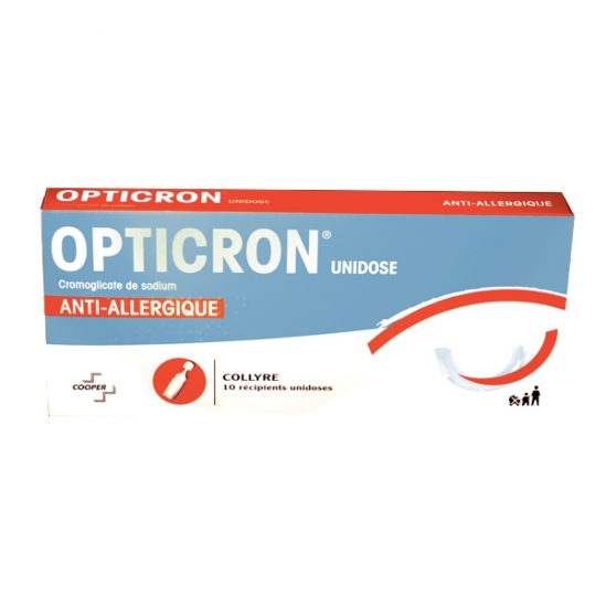 Opticron collyre 10 récipients unidoses