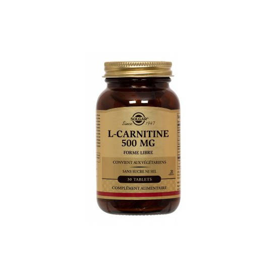 Solgar L-Carnitine 500mg 30 comprimés