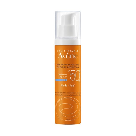 Avène Fluide SPF 50+ protection solaire flacon pompe 50ml