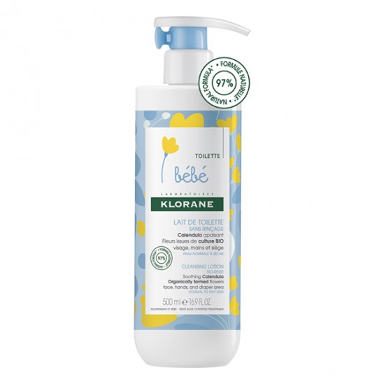 Klorane Lait de toilette au calendula flacon 750ml