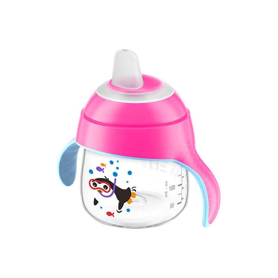 Avent Tasse à bec anti-fuite rose 200ml