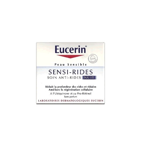 EUCERIN SENSI-RIDES SOIN ANTI-RIDES NUIT POUR PEAUX SENSIBLES 50ML