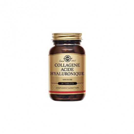 Solgar Collagène acide hyaluronique complément alimentaire 120mg 30 tablets