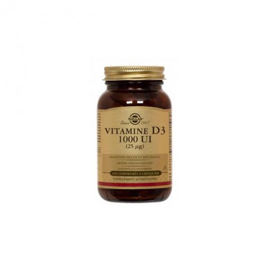 SOLGAR VITAMINE D3 A CROQUER