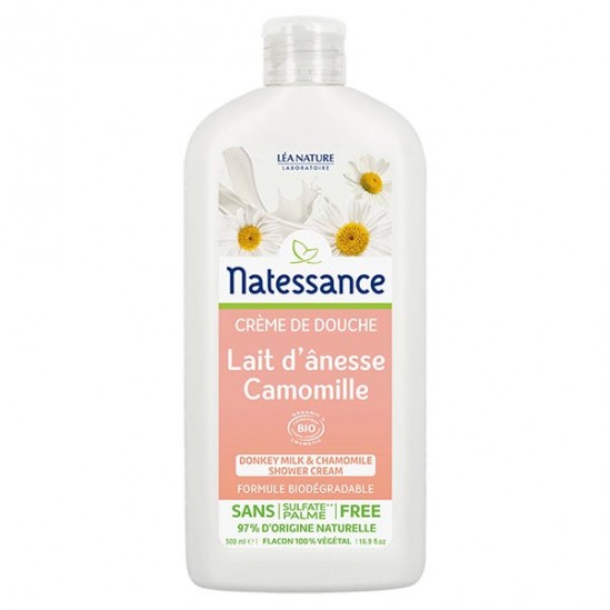 Natessance Crème de douche lait d'ânesse camomille 500ml