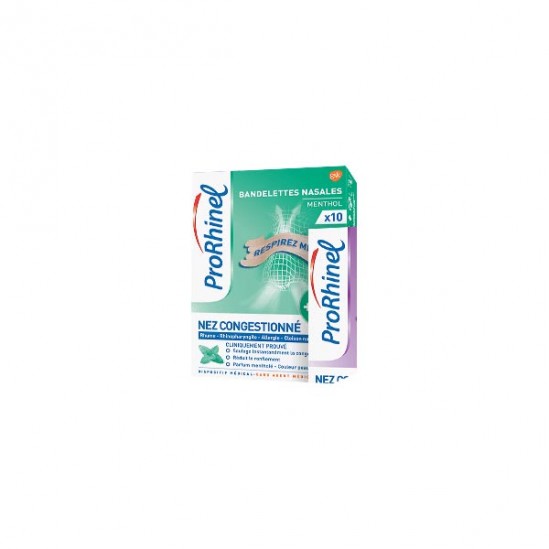 Prorhinel Bandelettes nasales menthol x10