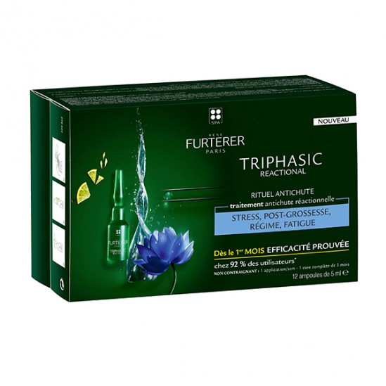 René Furterer Triphasic reactional antichute 12 ampoules x5ml