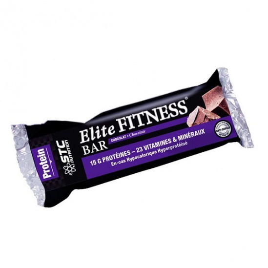 Stc nutrition elite fitness barres hypocalorique chocolat 45g