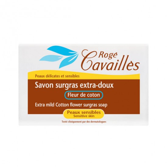 Rogé cavaillès savon surgras extra-doux  fleur de coton 150g