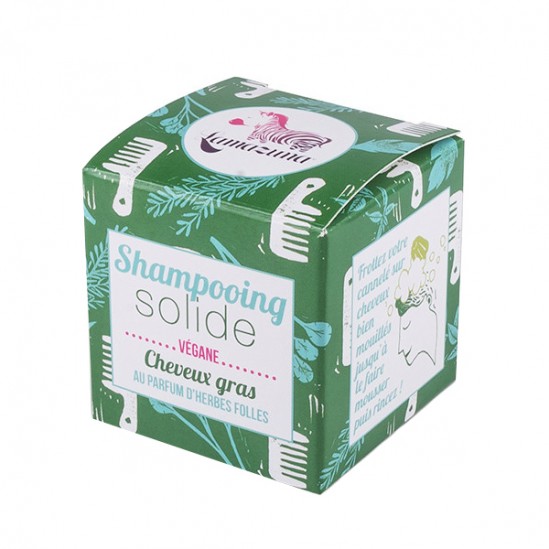 Lamazuna shampoing solide cheveux gras herbes folles 55g