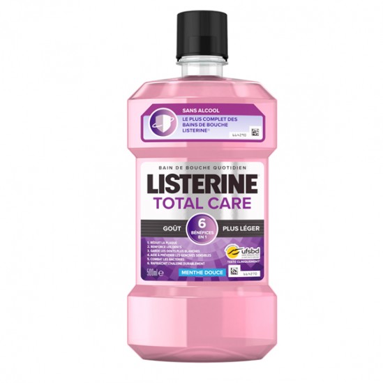 Listerine total care gout plus léger 500ml