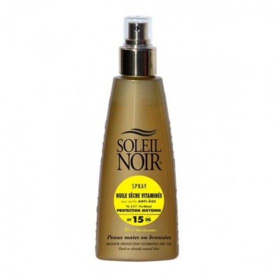 Soleil noir spray huile sèche vitaminée SPF15 150ml