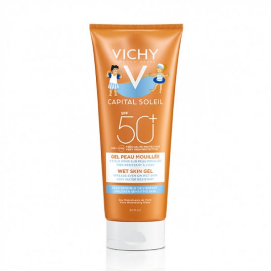 Vichy capital soleil gel peau mouillée enfants SPF50+ 200ml