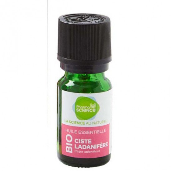Pharmascience ciste ladanifère bio huile essentielle 10ml Pharmascience ciste ladanifère bio huile essentielle 10ml